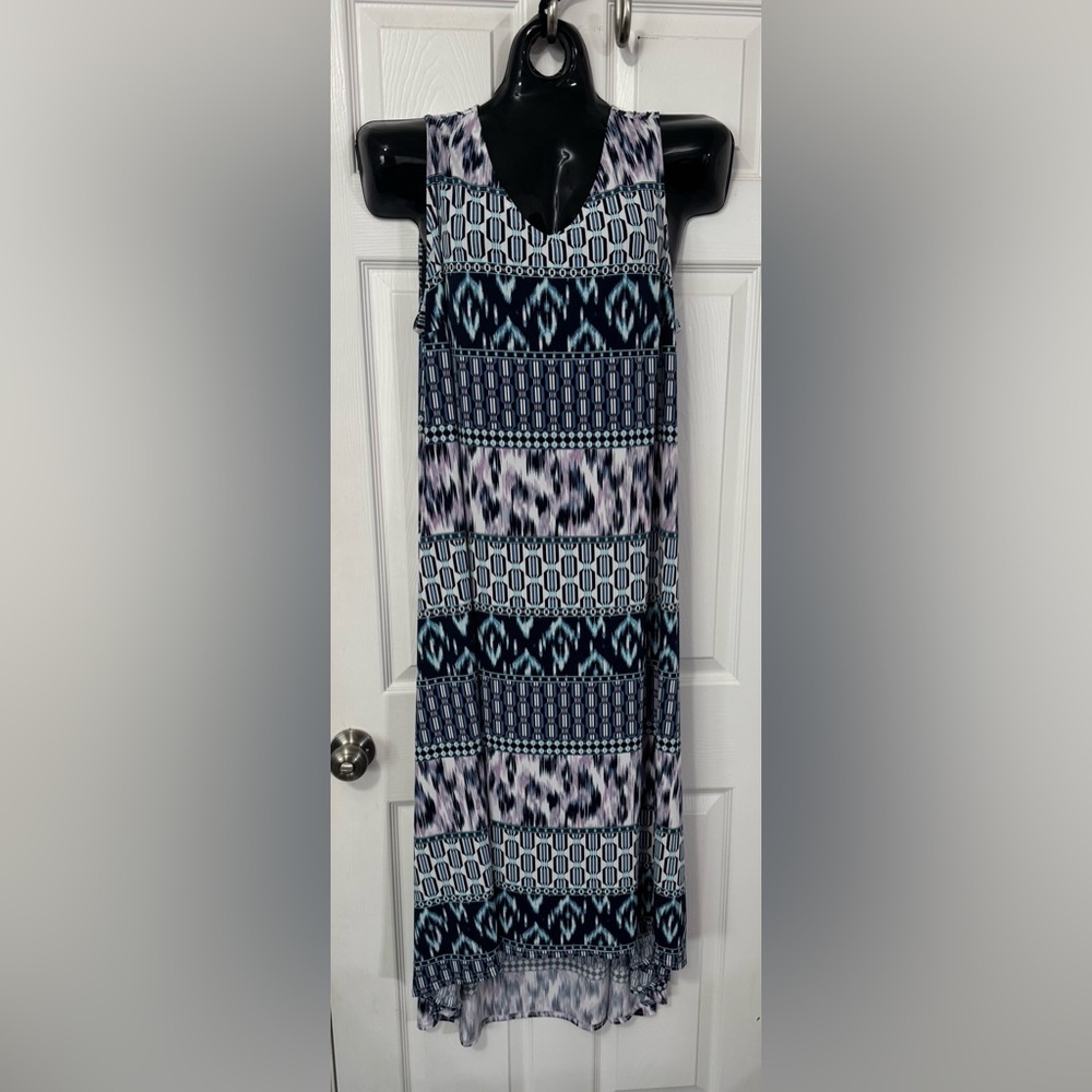 Lane Bryant Mixed Print High-Low Maxi Dress w/Pockets Size 18/20